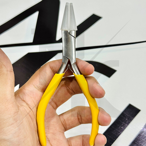Pince à bec rond en acier au carbone avec mâchoires en nylon, outils de fabrication de bijoux, résistante aux rayures, pour plier les fils et former des boucles, mâchoires de remplacement - Product Image 3