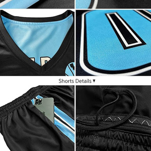 Uniforme de Baloncesto Personalizado, Rojo, con Nombre del Equipo Sublimado, Ropa Deportiva de Secado Rápido, Unisex, para Adultos, Todas las Temporadas, Suministro OEM - Product Image 5