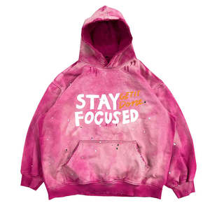 Sudadera con capucha extragrande de algodón con logotipo personalizado al por mayor, sudadera estilo streetwear para hombre, bajo MOQ, suministro a granel, EE. UU. - Product Image 3
