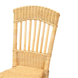 Chaise de salle à manger en rotin naturel, chaise à dossier haut en osier tressé à la main, écologique, vente en gros, fournisseur de meubles pour salon et hôtel, B2B OEM - Product Image 5