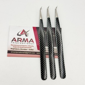 Pinzas para Extensión de Pestañas de 45 Grados con Recubrimiento de Papel, Diseño Personalizado, Pinzas de Acero Inoxidable Sostenibles - Product Image 5