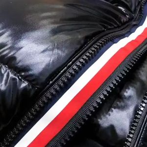 <b>Black</b> Hooded Puffer Jacket for <b>Men</b> Quilted Winter Coat Lightweight Full Zip Outdoor Casual Outerwear Fashion Clothing Custom - Product Image 5