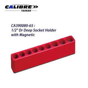 TAIWAN CALIBRE 1/2" Drive Deep or Shallow Magnetic Socket Holder Organizer, Socket Drawer Organizer - Product Image 3
