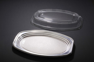 ถาดพลาสติก PP รูปวงรีใส สำหรับใส่อาหาร ใช้สำหรับจัดเลี้ยง - Product Image 3