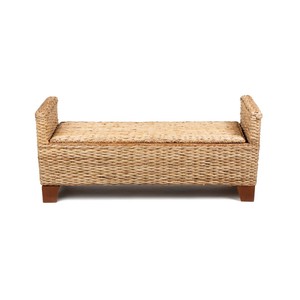 Elegant Seagrass Bench Patio for Living Room Modern Bohemian <b>Stool</b> Pouf Entryway Bench Chair Home Furniture Made in Vietnam - Product Image 2