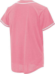 Camiseta de Béisbol de Alta Calidad con Botones Frontales, Impresión Digital Personalizada, 100% Poliéster, Secado Rápido, Transpirable, Cuello en V, Tirantes en T - Product Image 6