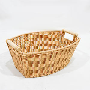 Woven <b>Storage</b> <b>Baskets</b> with Handle Organizer Decorative Boxes <b>Wicker</b> <b>Baskets</b> Poly <b>Baskets</b> for <b>Storage</b> - Product Image 6
