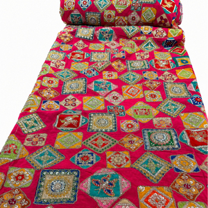 Premium position print with embroidery fabric is a modern textile designed for stylish fashion and <b>garment</b> collections This fabr - Product Image 5