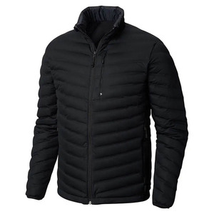 Blouson matelassé homme de haute qualité, color block, zippé, col montant, coupe-vent, vêtement d'extérieur hiver, coupe droite, rembourrage polyester - Product Image 3
