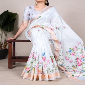 Sari de seda para mujer India de la mejor calidad para ropa de boda disponible a un precio asequible de la India Sari Shari - Product Image 2