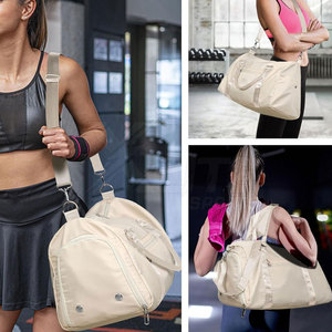 Sac de sport de voyage grande capacité, durable et léger en polyester/nylon, avec compartiment à chaussures pour la remise en forme et l'entraînement - Product Image 3