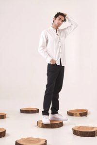 Camisa de Satén de Algodón de Manga Larga para Hombre, de Alta Calidad, con Bordado de Pingüino, Corte Slim, Casual, con Botones, para Oficina, Verano, Moda Urbana - Product Image 4