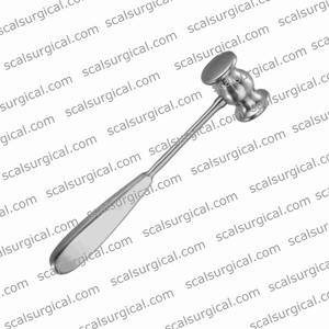 Martillo ortopédico quirúrgico de diseño Collin de acero inoxidable con puntas de plástico para modelado óseo y cincelado - Product Image 2