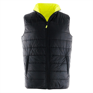 Chaleco de Seguridad Reflectante de Alta Visibilidad para Hombre, Ropa de Trabajo de Poliéster con Franjas de Alta Visibilidad, Forro Interior Negro, Bicolor - Product Image 5