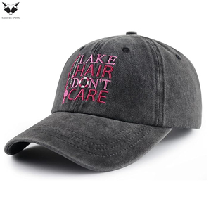 New Arrival Customized Made Charcoal Grey Color Distressed Vintage Style Outdoor Wear Customized Made Beach Baseball <b>Cap</b> - Product Image 2