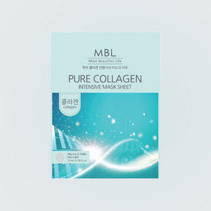 Masque facial - Embiel Pure Collagen Intensive Mask Sheet 10 feuilles 23ml Masque facial au concombre Produits de soin de la peau - Product Image 5