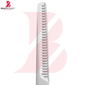 Ciseaux à effiler professionnels à double trou pour les doigts, manche en plastique, acier inoxydable, outils de coiffure pour barbier - Product Image 6