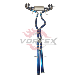 Puntas de escape de titanio OEM de alta calidad con válvula de sonido variable agresivo/suave, acabado azul quemado para Land Rover Defender - Product Image 3