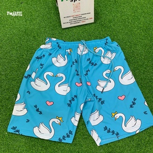Shorts de plage pour hommes, imprimé animal, tissu Oxford respirant, écologique, séchage rapide, taille élastique, personnalisable - Product Image 2