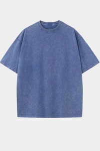 Camiseta de Algodón Extra Grande Personalizada para Hombre y Mujer, Cuello Redondo, Estilo Urbano, Informal, Lisa, Unisex - Product Image 5
