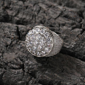 High Quality Gold 925 <b>Silver</b> Moissanite Cocktail <b>Ring</b> IGI Certified Luxury Unisex Premium Finish Wedding Engagement Party Wear - Product Image 2