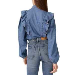 Top de Mezclilla para Mujer, de Alta Calidad, Sofisticado, Elegante, Moderno, Casual, Cómodo, Premium, Duradero, Suave y a la Moda - Product Image 3