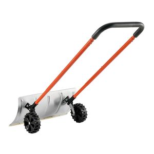 Pelle à neige à roues de 24 pouces avec lame angulaire bidirectionnelle et manche en bois réglable à 90 degrés - Product Image 5