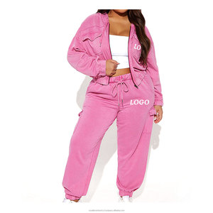 Conjunto de chándal de rizo francés de algodón de alta calidad para mujer, pantalones de chándal desgastados con lavado ácido Vintage, Sudadera con capucha, estilo con botones bordados - Product Image 6