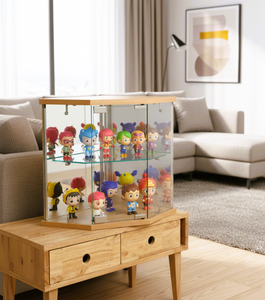 Vitrine de rangement de bureau moderne en verre trempé renforcé TMG-G309 pour appartement, salon, mobilier de maison - Product Image 1