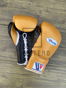 Gants de boxe professionnels personnalisables en cuir de 10 oz, ensemble d'entraînement d'arts martiaux et de fitness, à lacets réglables - Product Image 2