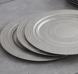Premium Round <b>Ceramic</b> Charger <b>Plate</b> With Beaded Edge Classic Design For Dining Table Decoration Party Use - Product Image 6
