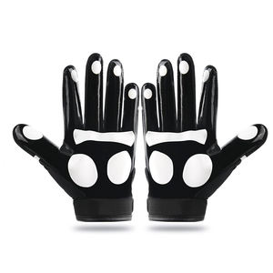 Guantes de Fútbol Americano de Látex de Alta Calidad, Logotipo Personalizado, Palma Adhesiva, Transpirables, Impermeables, Antideslizantes, Ligeros, Dedos Completos - Product Image 2