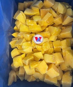 Mangues surgelées biologiques IQF en vrac, tranchées, couleur jaune, préservées dans l'eau, fruits surgelés - Product Image 5