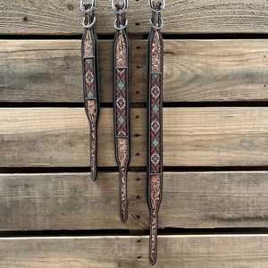 Collar de Cuero Occidental Premium para Perro con Patrón Tribal de Cuentas, Acolchado, Ajustable, Cierre de Hebilla de Aleación Plateada, para Todas las Estaciones - Product Image 3