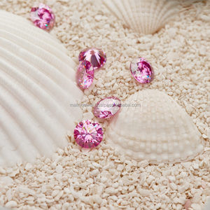 Diamant rose rond taille brillant 6,5 mm, couleur VS, cultivé en laboratoire pour bijoux, qualité VS certifiée, pierres CVD fabriquées en laboratoire - Product Image 3