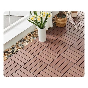 Dalles de terrasse pour jardins et piscines, dalles de terrasse en bois, dalles de sol emboîtables - Product Image 1