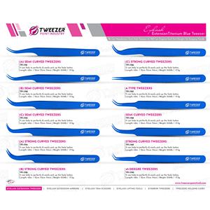 Pinzas de extensión de pestañas de acero inoxidable antiestáticas personalizadas, caja puntiaguda, embalaje para pestañas de volumen ruso, Color personalizado - Product Image 6