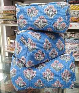 กระเป๋าเครื่องสำอางแบบเย็บลายสำหรับเดินทาง ใส่เครื่องสำอาง ผลิตภัณฑ์บำรุงผิว กระเป๋าจัดระเบียบเครื่องสำอางทำมือ สำหรับของขวัญ ขายปลีกและขายส่ง! - Product Image 5