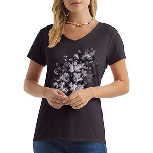 เสื้อยืดคอกลมสีพื้นแบบกำหนดเองสำหรับผู้หญิง ผลิตจากผ้าฝ้าย 100% เป็นมิตรกับสิ่งแวดล้อม สวมใส่สบาย ระบายอากาศได้ดี แห้งเร็ว เหมาะสำหรับฤดูใบไม้ผลิ - Product Image 5