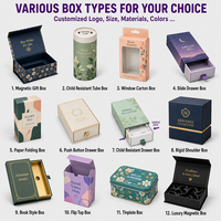 Boîte cadeau en papier personnalisée pour Noël, boîtes pliantes imprimées avec poignées pour produits de vente au détail