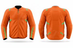 เสื้อแจ็คเก็ตมอเตอร์ไซค์คุณภาพสูง ผลิตจากโพลีเอสเตอร์ 100% สำหรับขี่มอเตอร์ไซค์  ผ้าทนทาน สวมใส่สบาย ระบายอากาศได้ดี - Product Image 4