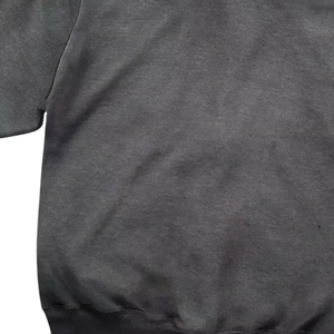 Sudadera con capucha gris lavada y descolorida por el sol, de algodón 100% de peso pesado, con cremallera, estilo oversize, precio de fábrica - Product Image 6