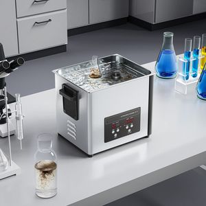 Pulitore a Ultrasuoni Professionale 10L 180W in Acciaio Inossidabile con Display Digitale e Alimentazione Elettrica, Include Cestello per la Pulizia - Product Image 2