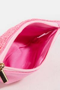 Pochette de soirée de luxe personnalisée, brodée à la main, ornée de perles, de sequins et de perles de rocaille, avec motif floral perlé, fermeture éclair - Product Image 2