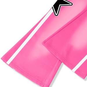 2026 Men's Custom DTF Printing Casual Flared Sweatpants High Quality Patchwork Contrast Color Autumn Breathable Quick-Dry - Product Image 5