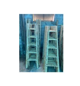 Échelle en bambou naturel compact du Vietnam avec 5 marches et utilisation de texture mate pour l'artisanat de meubles de jardin d'hôtel de salle de bain - Product Image 1