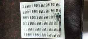 Silver Waterproof Holographic <b>Sticker</b> with Custom Thermal Printing - Product Image 2