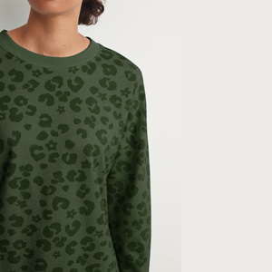 Sweat-shirts pour femmes respirants et durables, style sublimation, anti-rides, col rond, tricotés, imprimés rouges, sublimation - Product Image 5