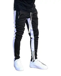 Yeni rahat üniforma spor Hip Hop dans pantolon şık spor kentsel taktik parça Jogger konik uzun pantolon erkekler