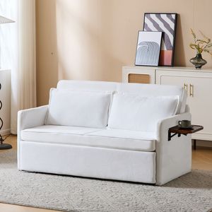 Canapé-lit convertible 3-en-1 pour adulte avec table pliante pratique et port USB Type-C, fauteuil-lit escamotable - Product Image 2